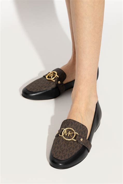 michael kors women's loafer shoes|michael kors flats women.